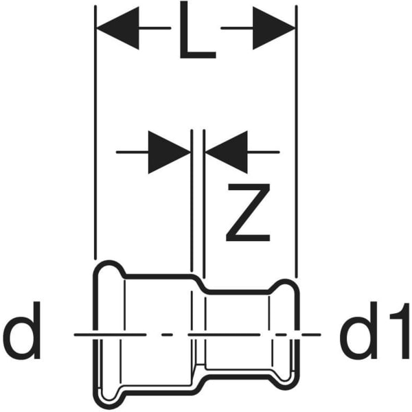 Keramag Geberit Mapress Copper Adapter Socket