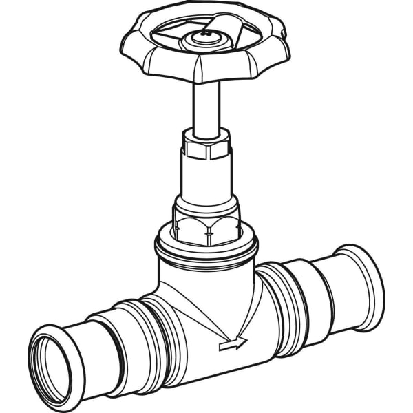 Keramag Geberit Mapress Straight-seat Stop Valve