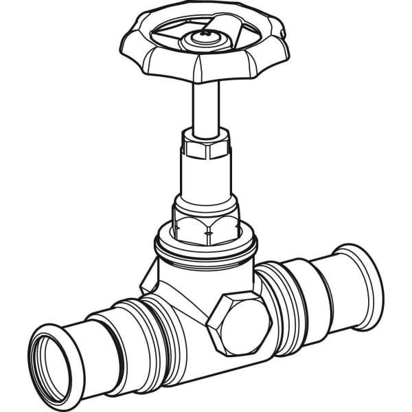 Keramag Geberit Mapress Straight-seat Stop Valve