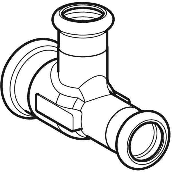 Keramag Geberit Mapress T-piece Reduced