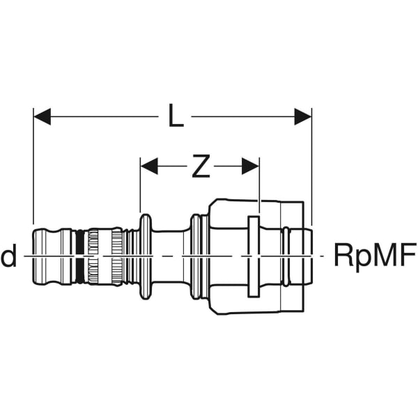Keramag Geberit Mepla Adapter With MasterFix