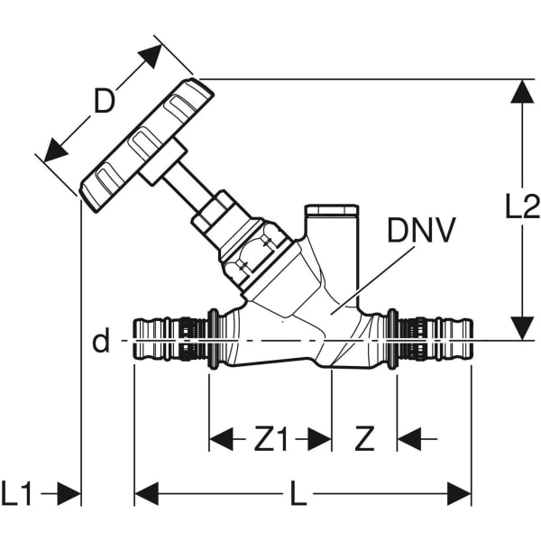 Keramag Geberit Mepla Angle-seat Stop Valve