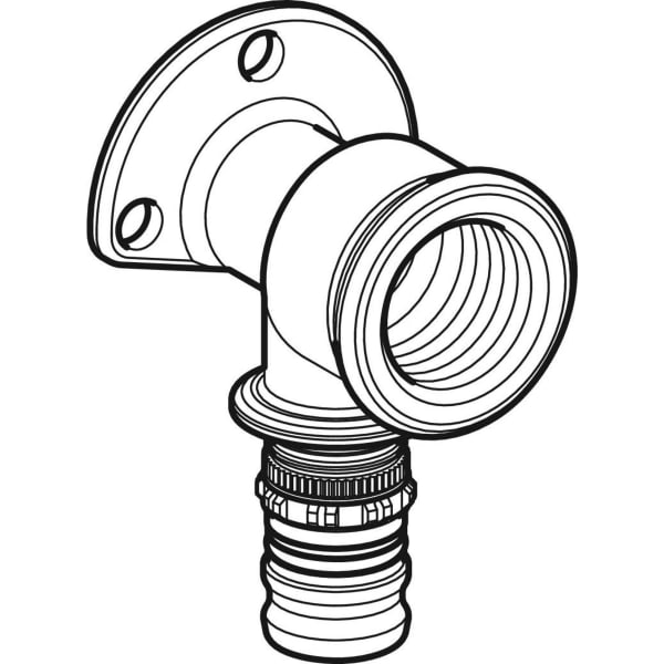 Keramag Geberit Mepla Elbow Tap Connector 90°