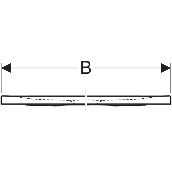 Keramag Geberit Nemea Rectangular Shower Tray