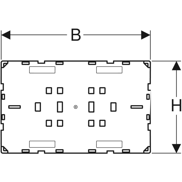 Keramag Geberit Omega Cover Plate Surface-even