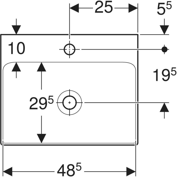 Keramag Geberit ONE Handrinse Basin
