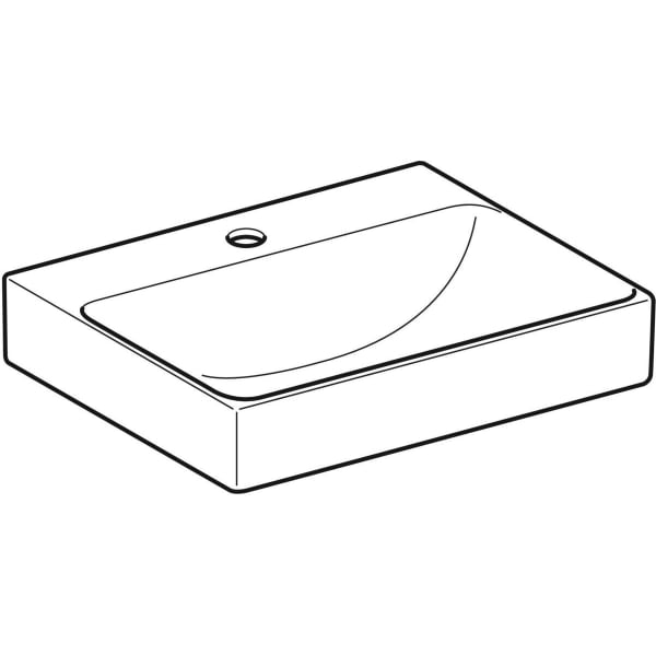 Keramag Geberit ONE Lay-on Washbasin Rectangular