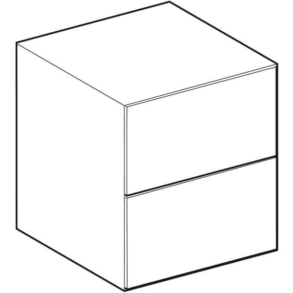 Keramag Geberit ONE Low Cabinet With Two Drawers