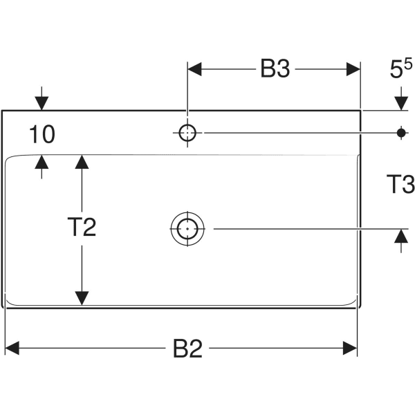 Keramag Geberit ONE Washbasin