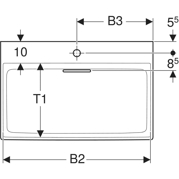Keramag Geberit ONE Washbasin CleanDrain