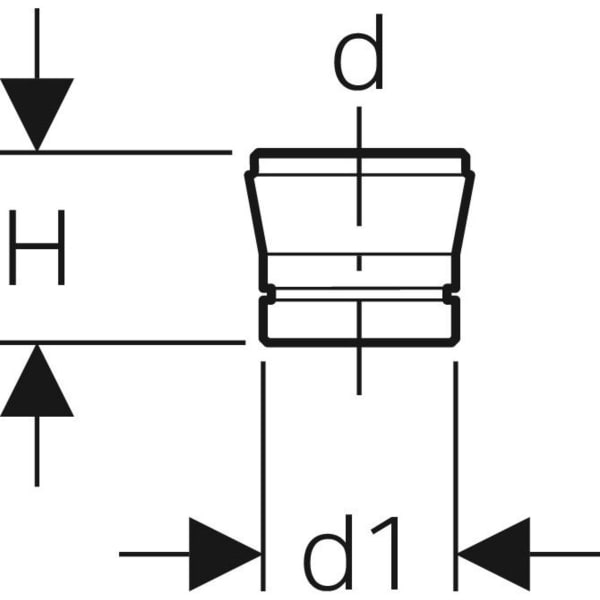 Keramag Geberit Overflow Pipe Cone With O-ring
