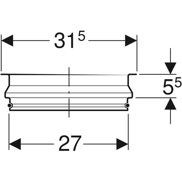 Keramag Geberit Pluvia Emergency Overflow