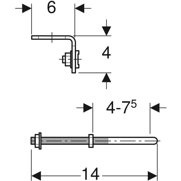 Keramag Geberit Pluvia Outlet Fastening