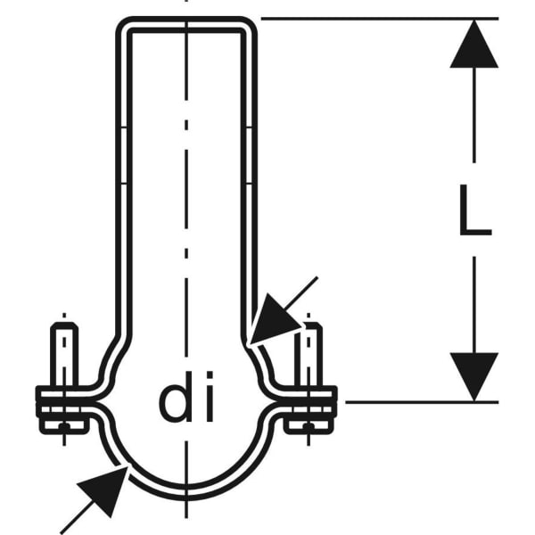Keramag Geberit Pluvia Pipe Bracket