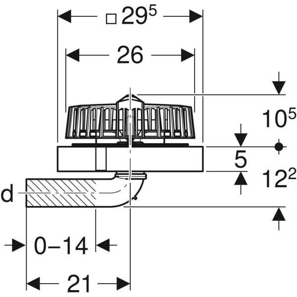 Keramag Geberit Pluvia Roof Outlet