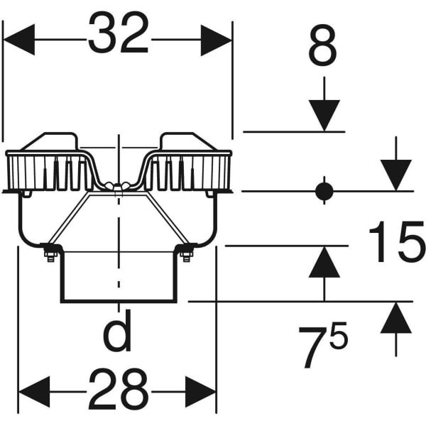 Keramag Geberit Pluvia Roof Outlet For Gutters