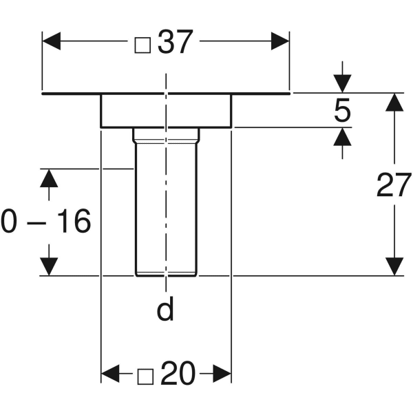 Keramag Geberit Pluvia Vapour Barrier Connection