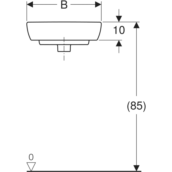 Keramag Geberit Selnova Corner Handrinse Basin