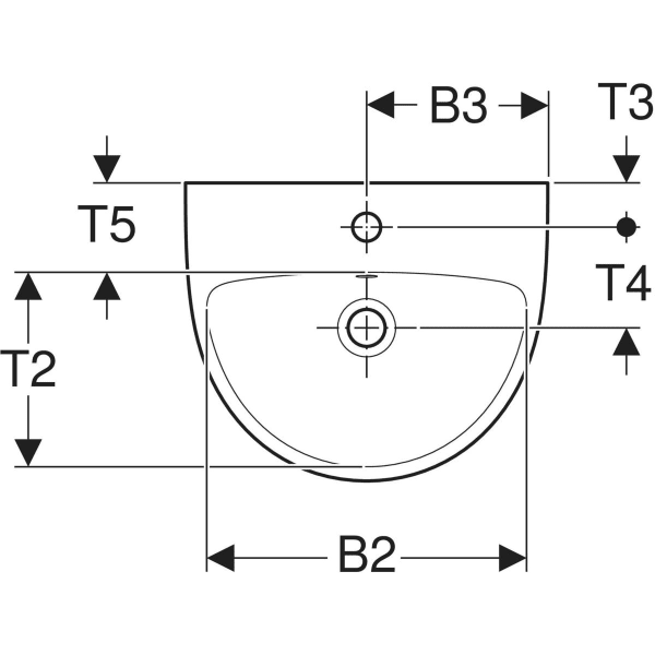 Keramag Geberit Selnova Handrinse Basin