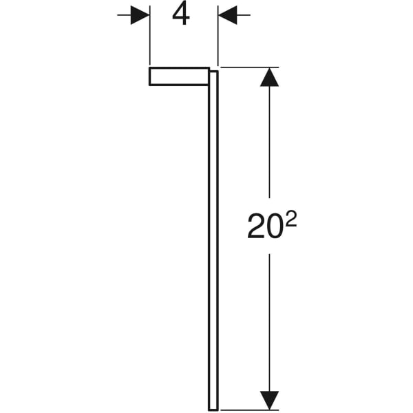 Keramag Geberit Selnova Square Set Of Narrow Feet