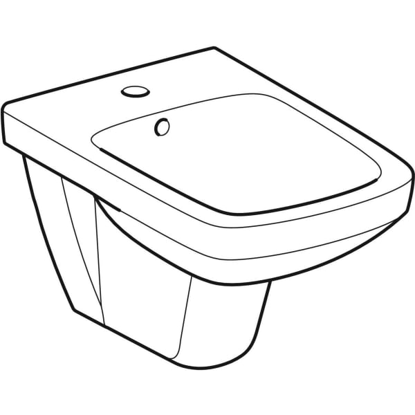 Keramag Geberit Selnova Square Wall-hung Bidet