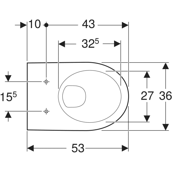 Keramag Geberit Selnova Wall-hung WC Washdown