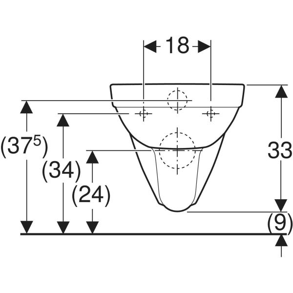 Keramag Geberit Selnova Wall-hung WC Washdown