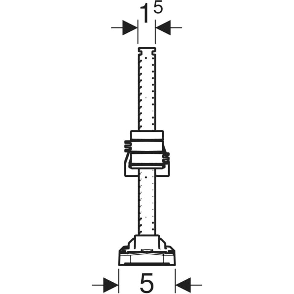 Keramag Geberit Set Cast-in Concrete Bracket