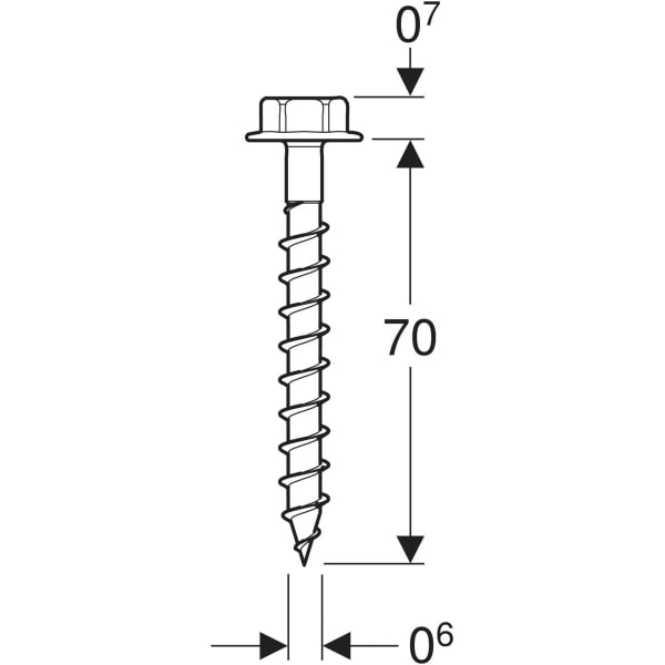 Keramag Geberit Set Of Wood Screws With Dowels
