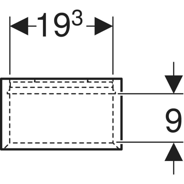 Keramag Geberit Shelf Unit Rectangular