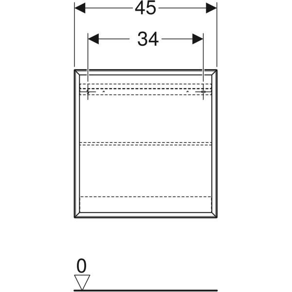 Keramag Geberit Shelf Unit Square