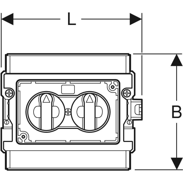 Keramag Geberit Shut-off Unit Compact