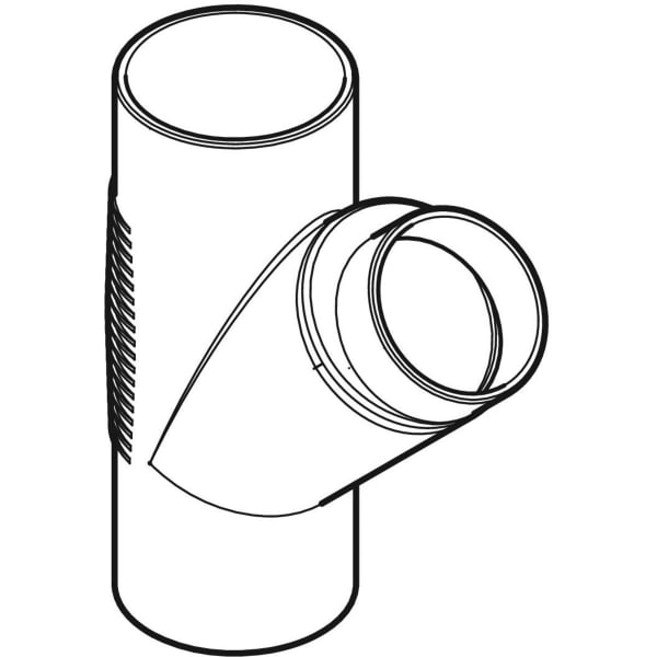 Keramag Geberit Silent-db20 Branch Fitting 45°