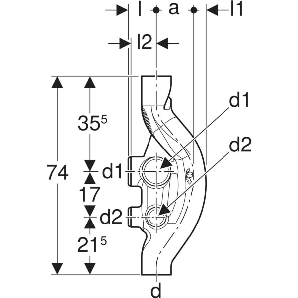 Keramag Geberit Silent-db20 Sovent Fitting