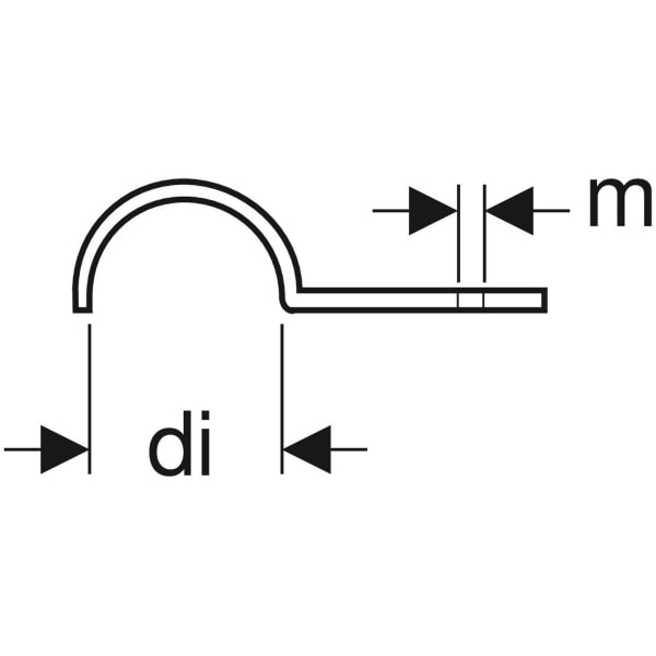 Keramag Geberit Single-pipe Clip