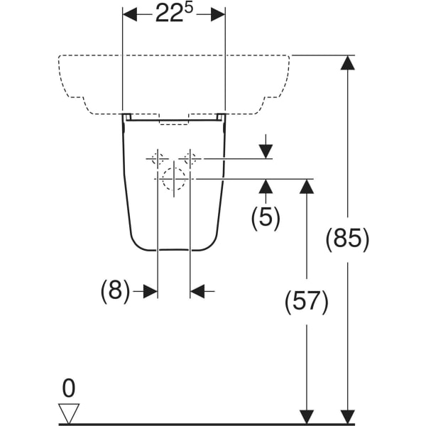 Keramag Geberit Smyle Half Pedestal