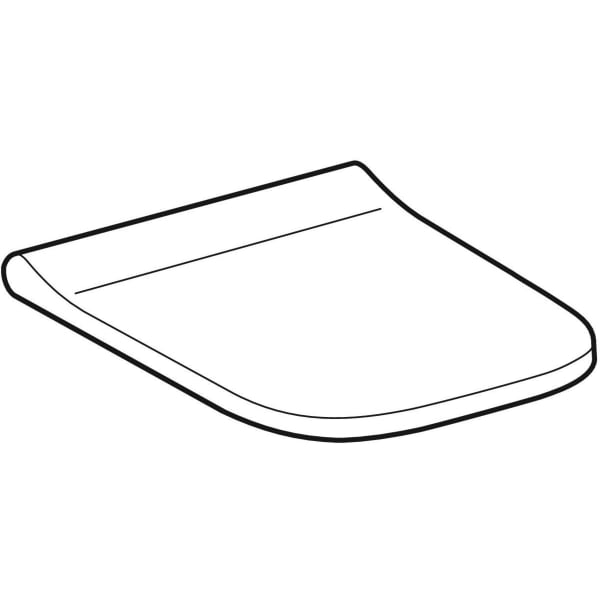 Keramag Geberit Smyle Square WC Seat Slim Design