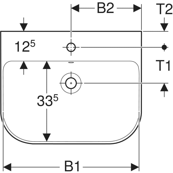 Keramag Geberit Smyle Washbasin