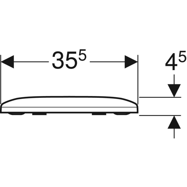 Keramag Geberit Smyle WC Seat Rounded Edge