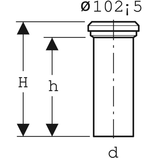 Keramag Geberit Straight Connector With Sleeve