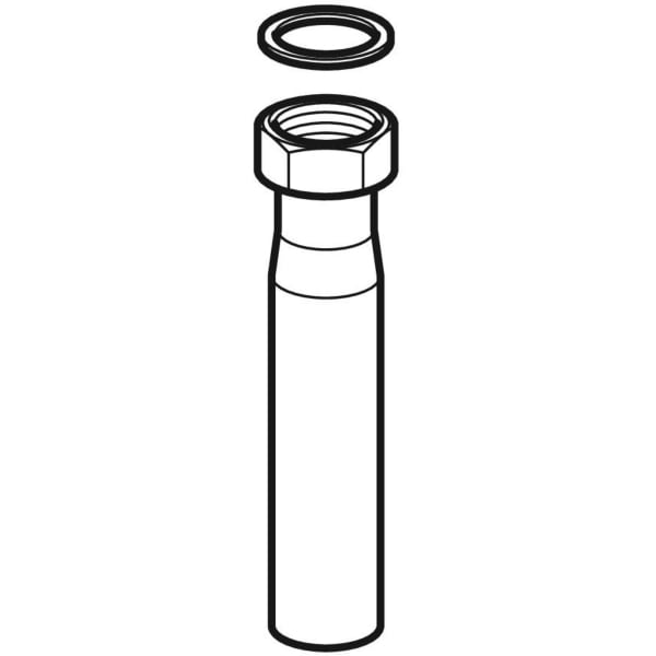 Keramag Geberit Straight Connector With Union Nut