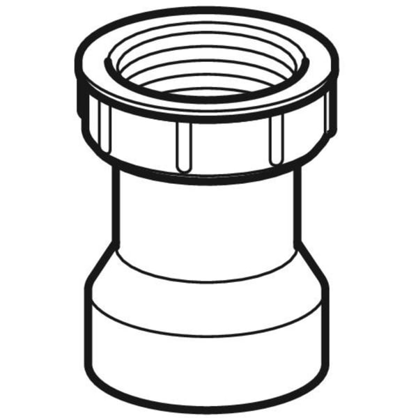 Keramag Geberit Straight Connector With Union Nut
