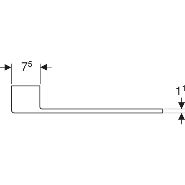 Keramag Geberit Towel Rail For Bathroom Furniture