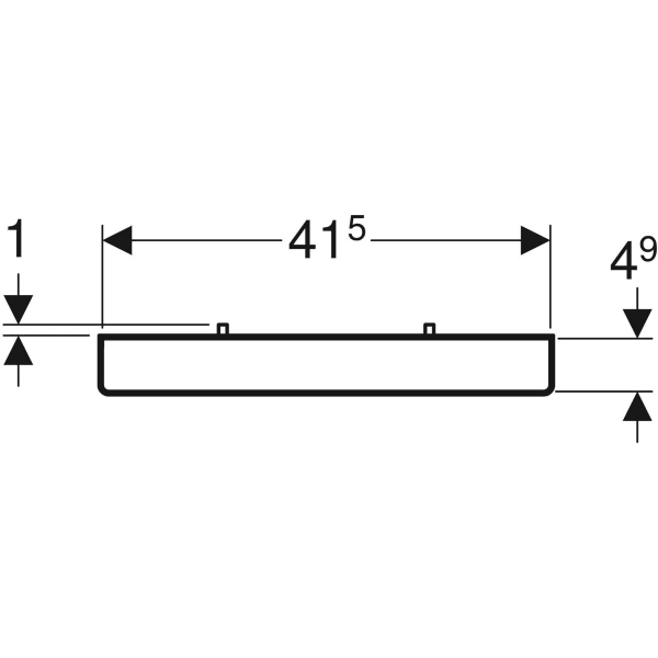 Keramag Geberit Towel Rail For Bathroom Furniture