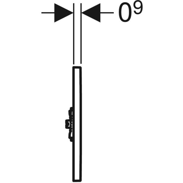 Keramag Geberit Type 01 Cover Plate Round