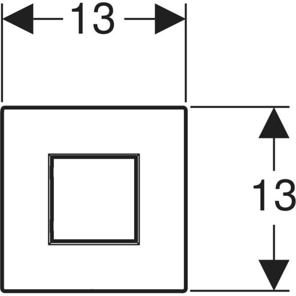 Keramag Geberit Type 01 Cover Plate Square