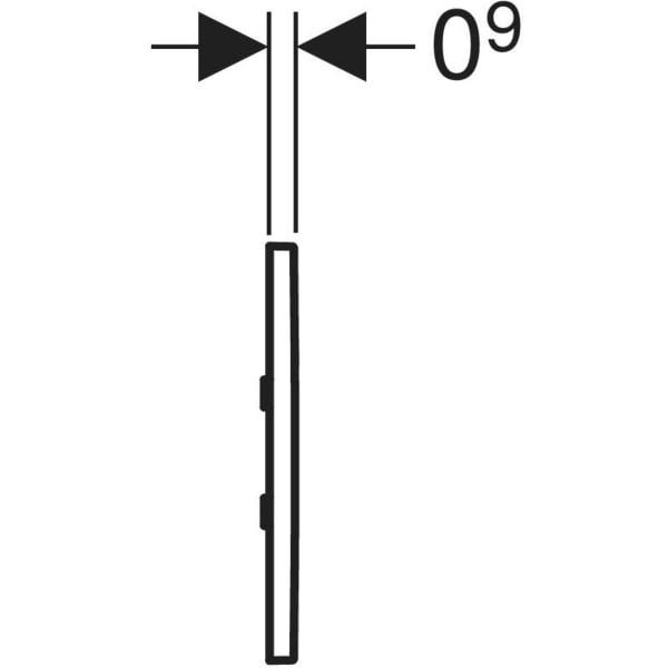 Keramag Geberit Type 01 Cover Plate Square