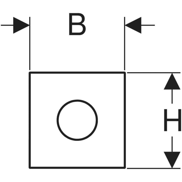 Keramag Geberit Type 40 Cover Plate Round