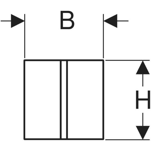 Keramag Geberit Type 40 Cover Plate Square