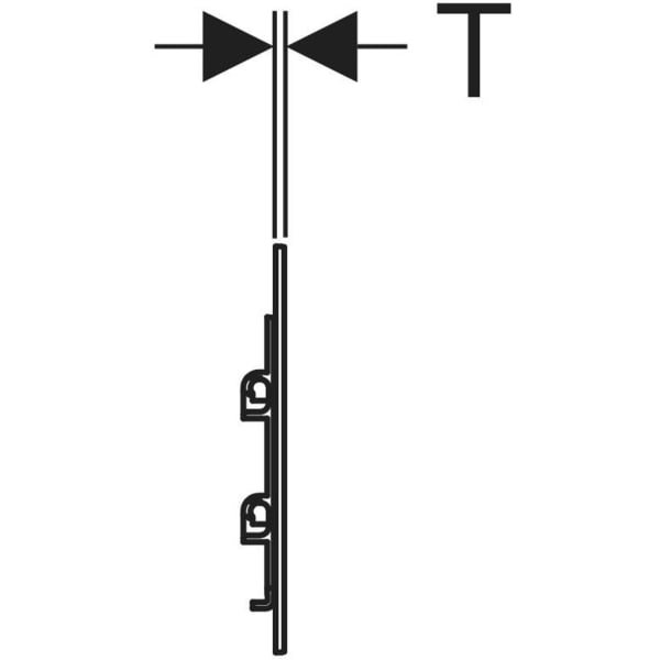 Keramag Geberit Type 40 Cover Plate Square